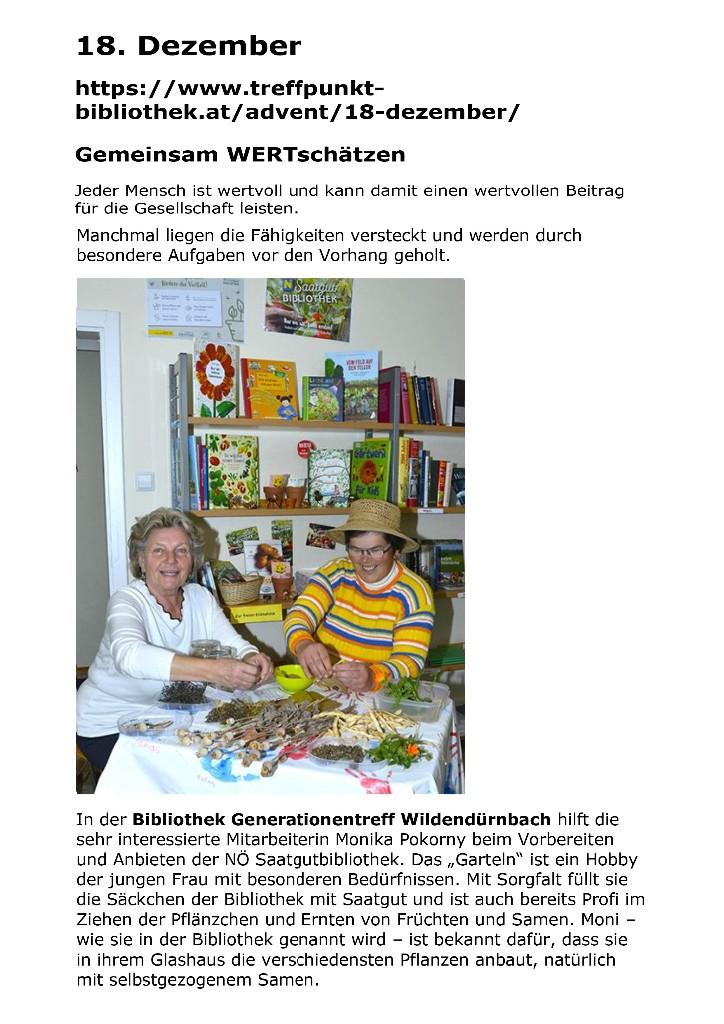 Saatgutbibliothek - zwei Damen vor einem Bücherregal am Tisch mit Saatgut