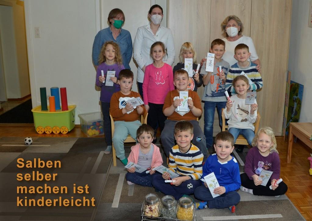 Kinder mit selbstgemachten Salben