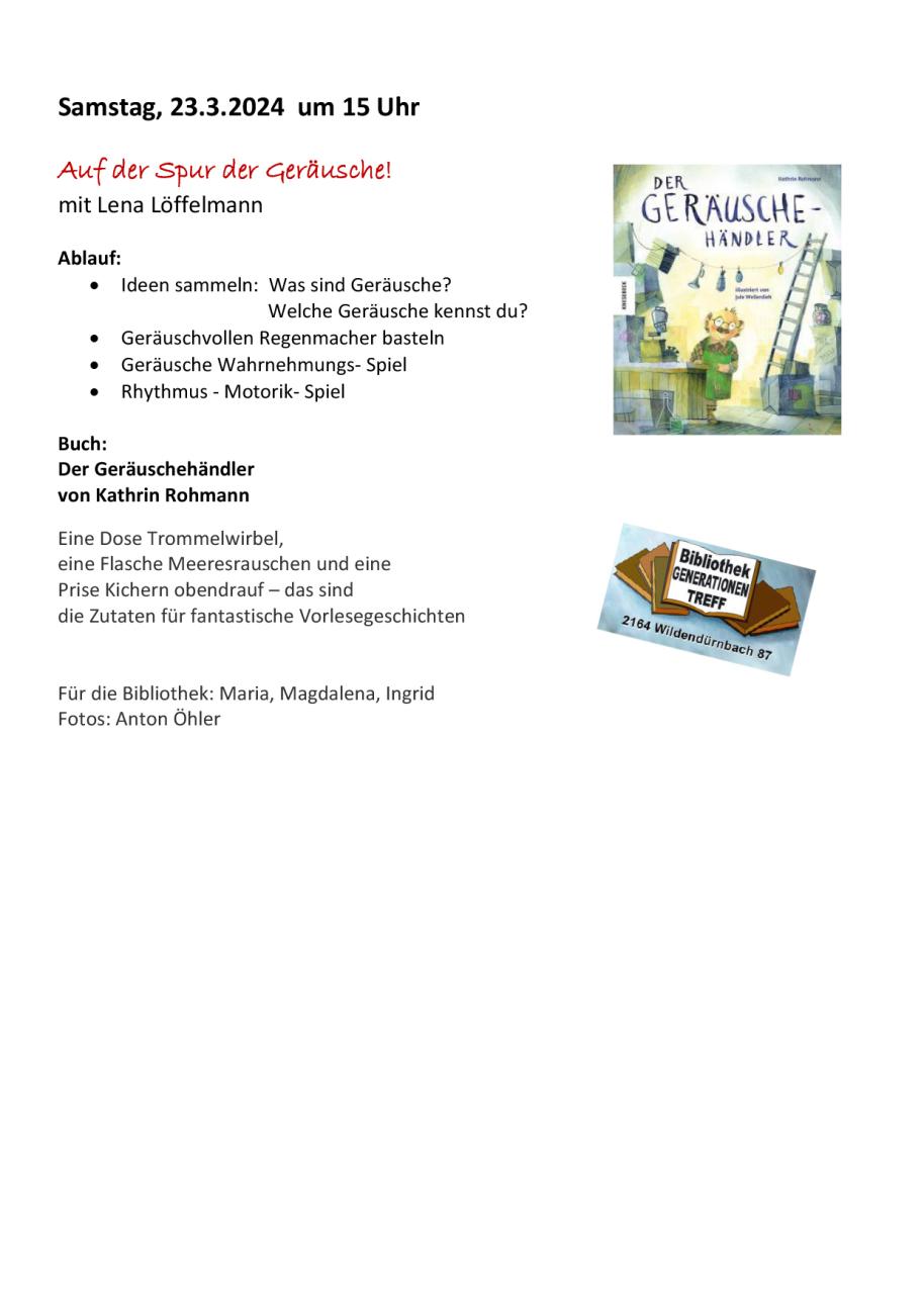 Geraeusche Einladung