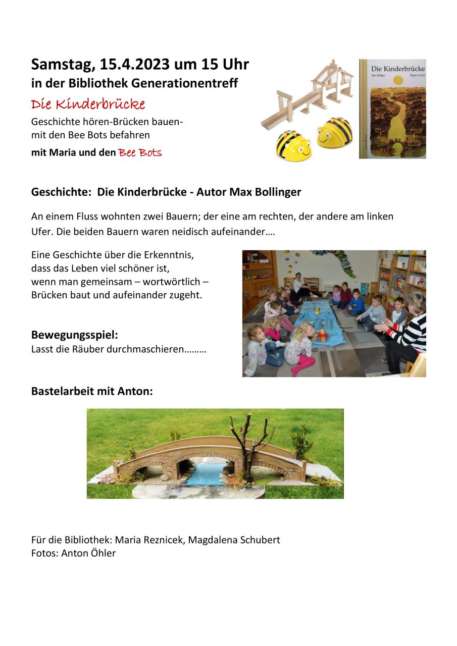 Kinderbrücke Einladung