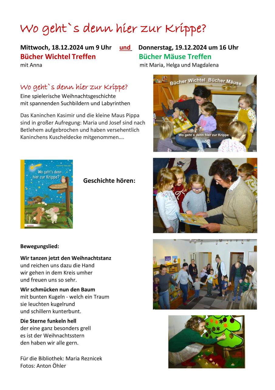 Wo geht`s hier denn zur Krippe