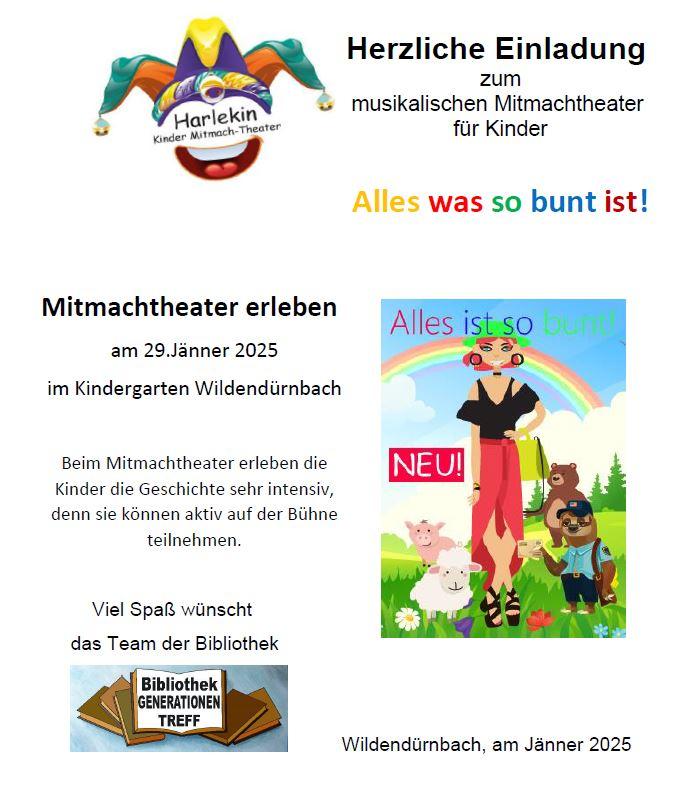 Musikalisches Mitmachtheater im Kindergarten Wildendürnbach