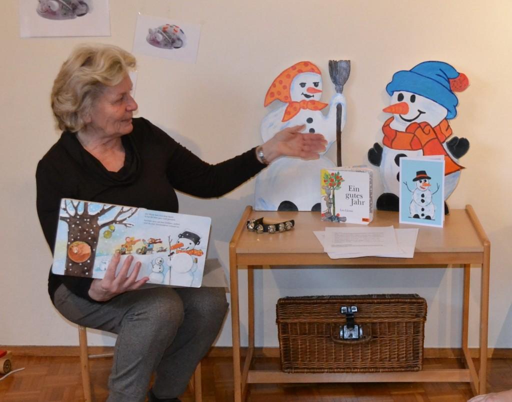 Schneemann und Schneefrau