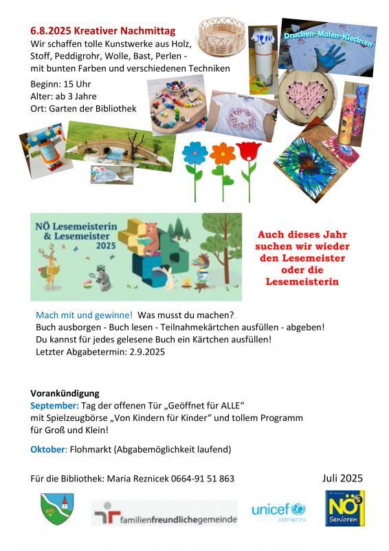 Sommerprogramm Info