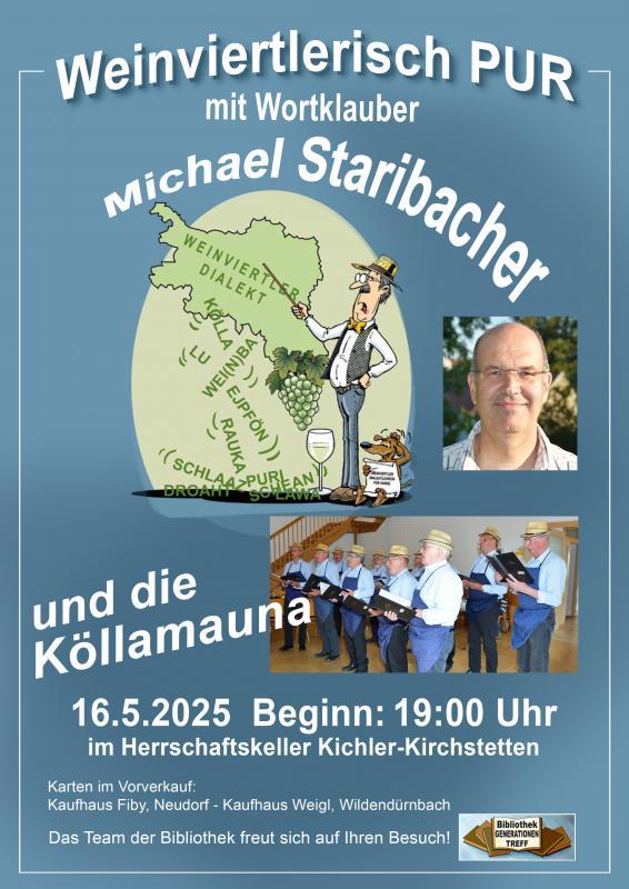 Startseite Weinviertlerisch PUR mit Wortklauber Michael Staribacher und die Köllamauna 