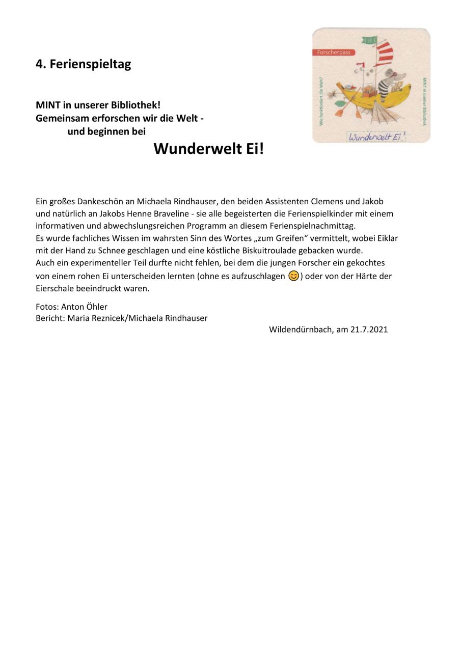 Wunderwelt Ei Einladung