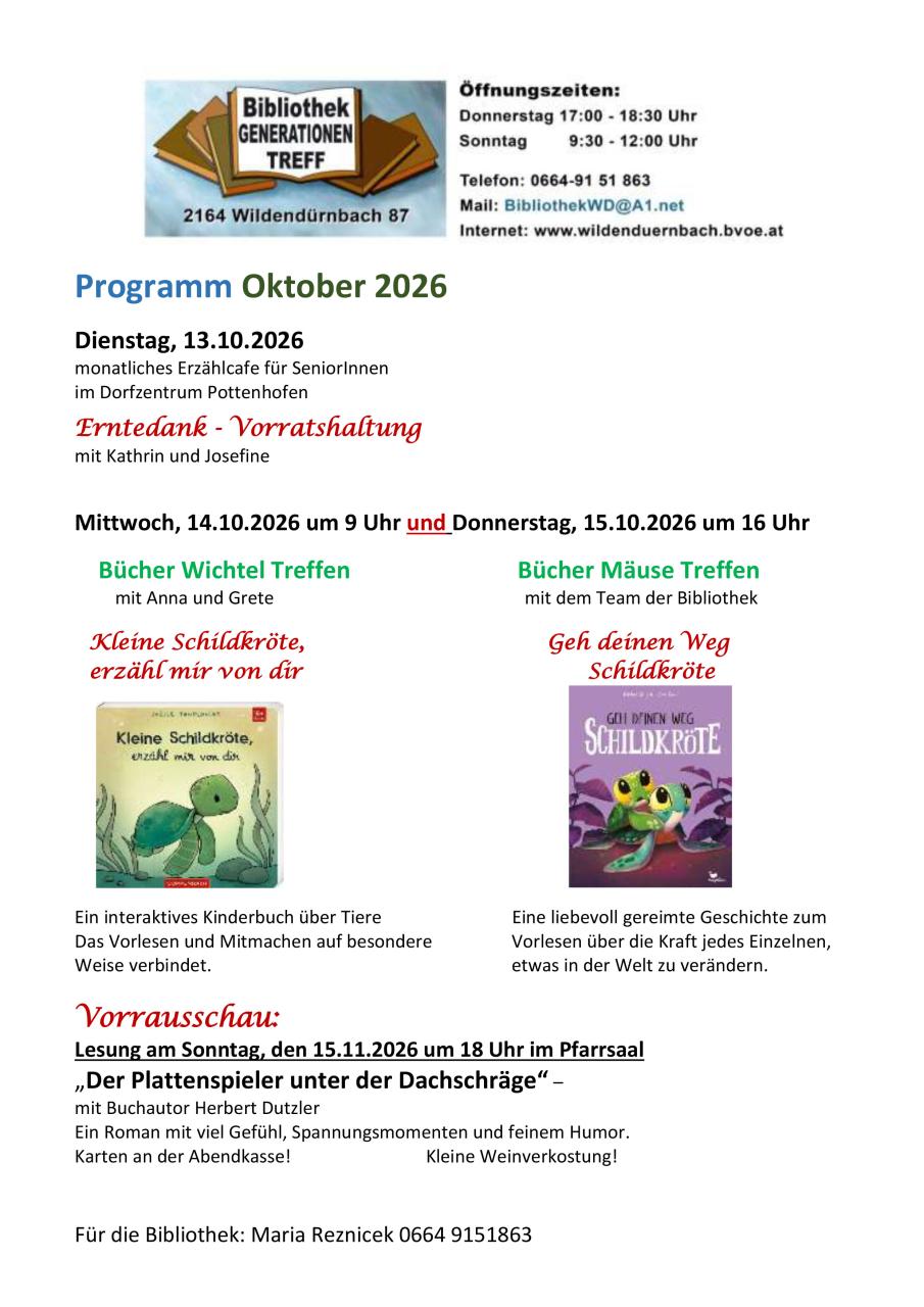 Programm Oktober 2026