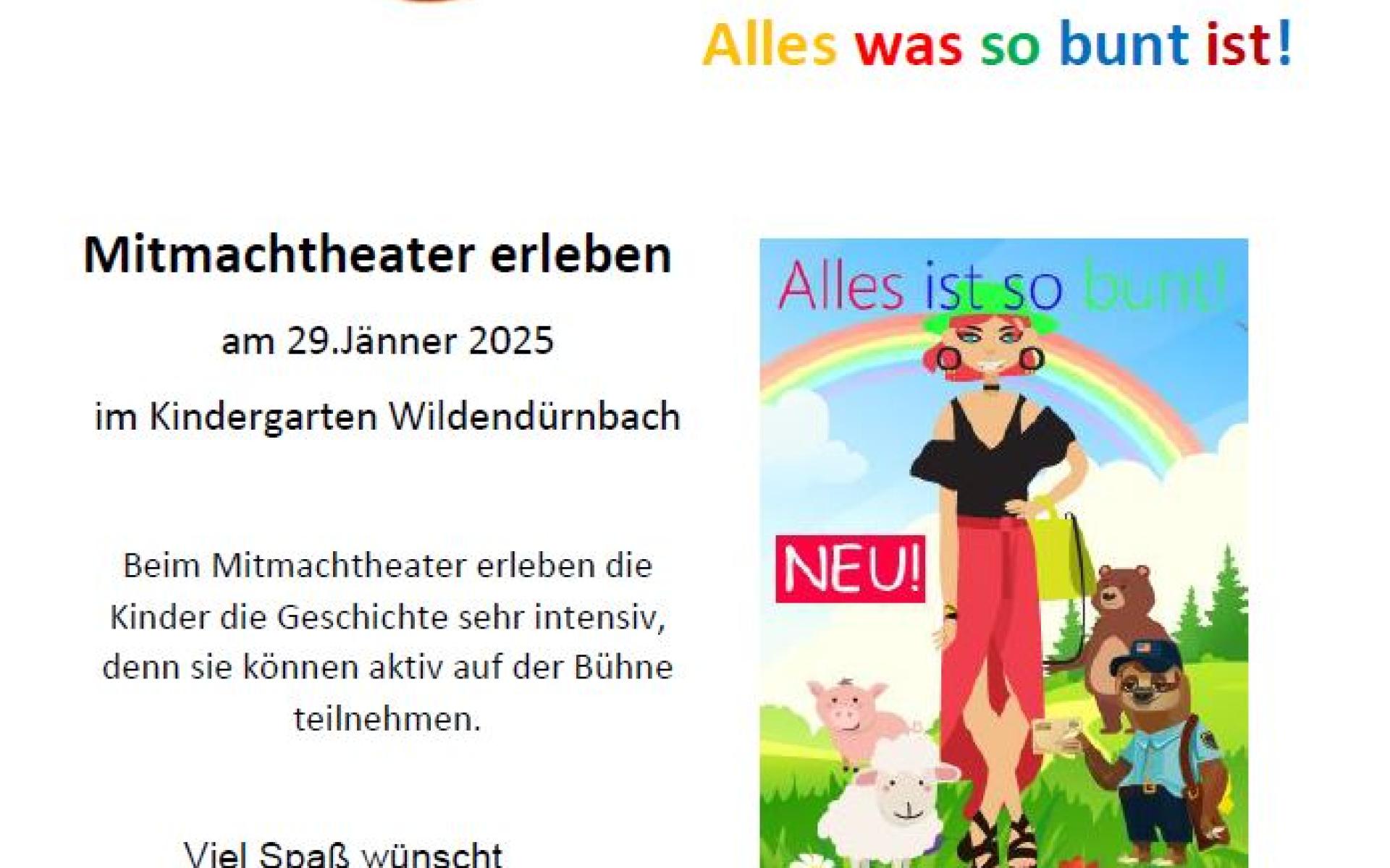 Musikalisches Mitmachtheater im Kindergarten Wildendürnbach