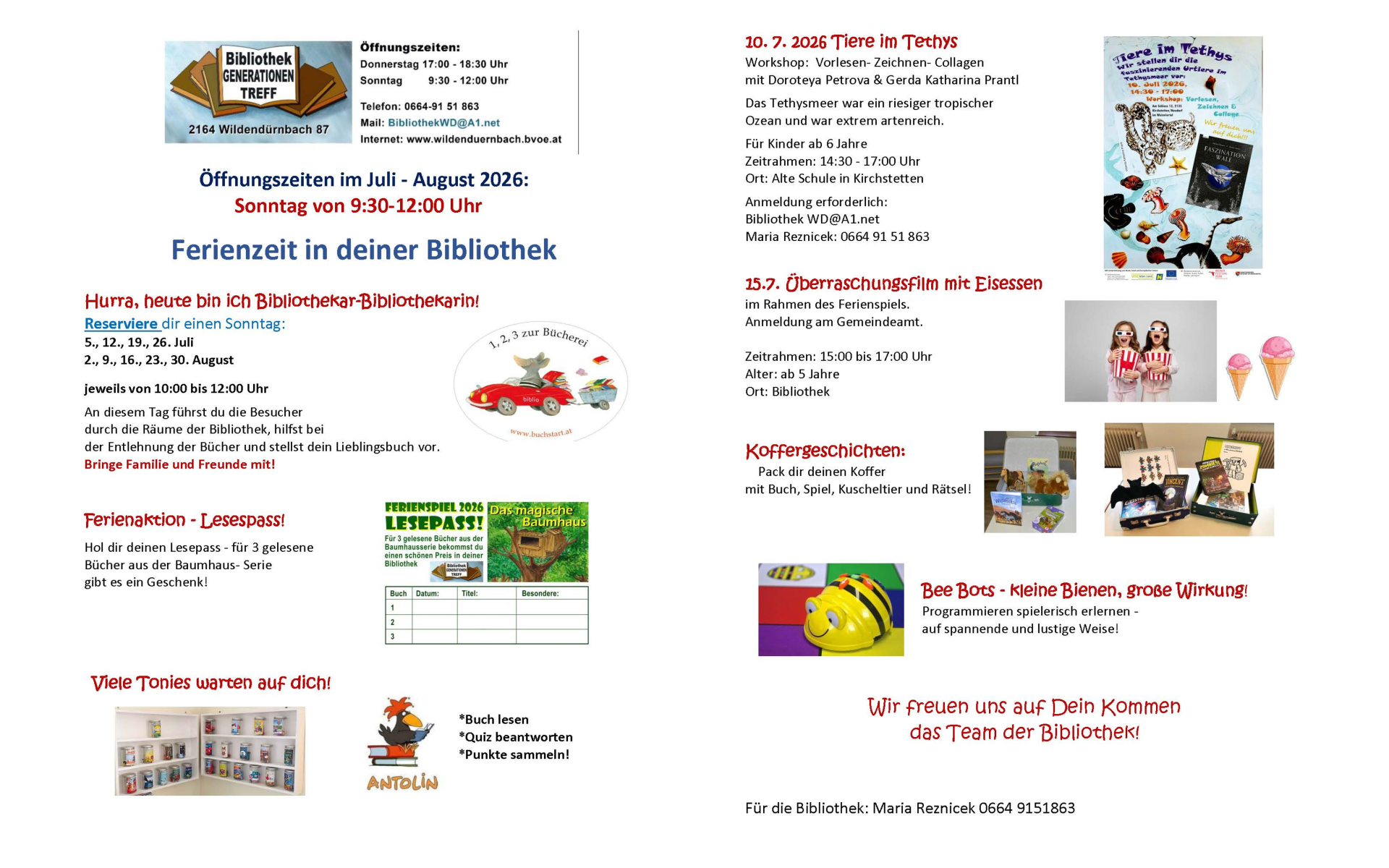 Ferienzeit in deiner Bibliothek