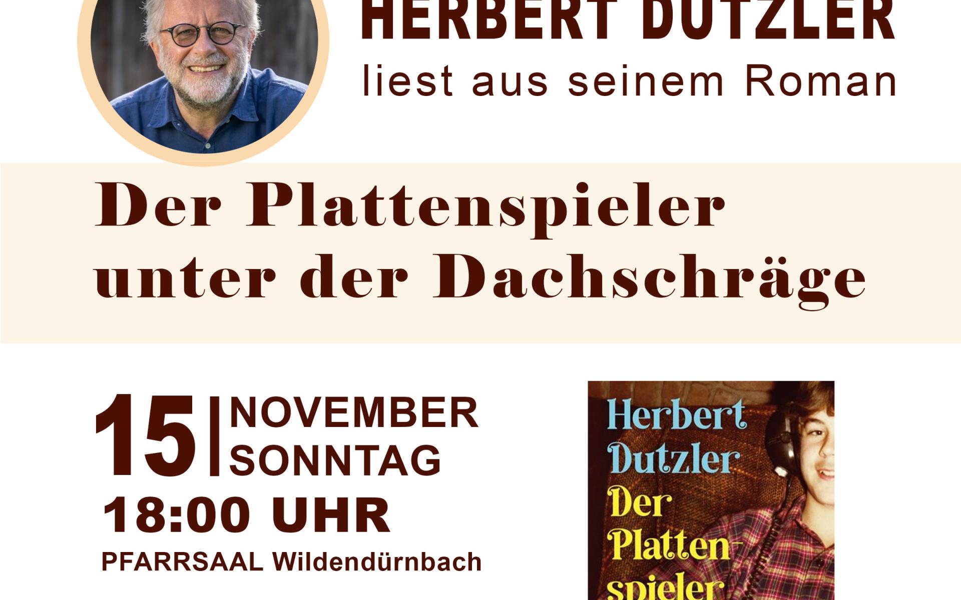 Lesung: "Der Plattenspieler unter der Dachschräge"