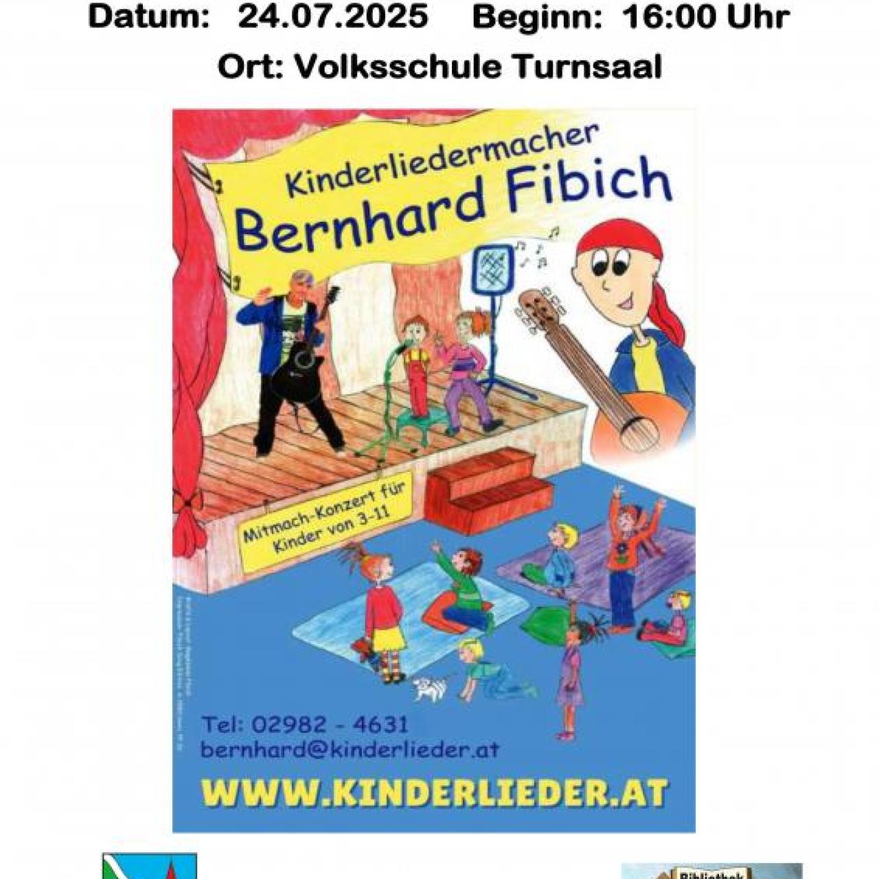 Einladung Bernhard Fibich - Mitmachkonzert