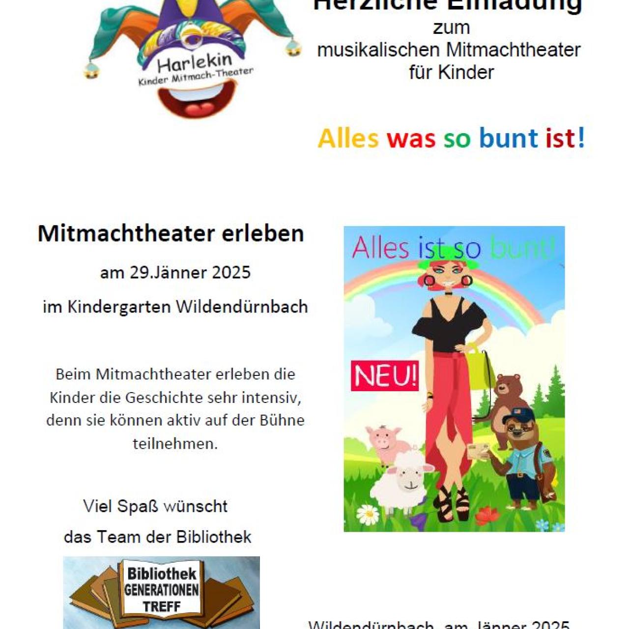 Musikalisches Mitmachtheater im Kindergarten Wildendürnbach